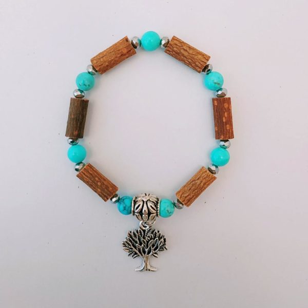 Bracelet-Arbre-Turquoise-et-Bois-de-Noisetier