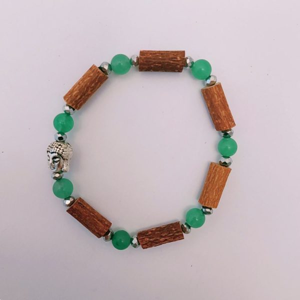 Bracelet-Bouddha-Aventurine-et-Bois-de-Noisetier