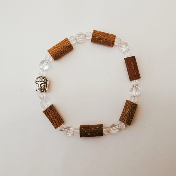 Bracelet-Bouddha-Cristal-de-Roche-et-Bois-de-Noisetier